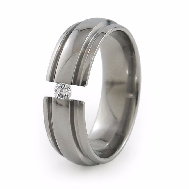 Modern Sophistication: Embracing the Unique Aesthetic of Tension Set Diamond  Rings | Diamond Registry