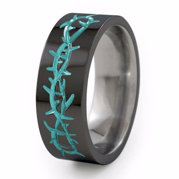 Taboo-Black-Anodizing-Option-Titanium Rings