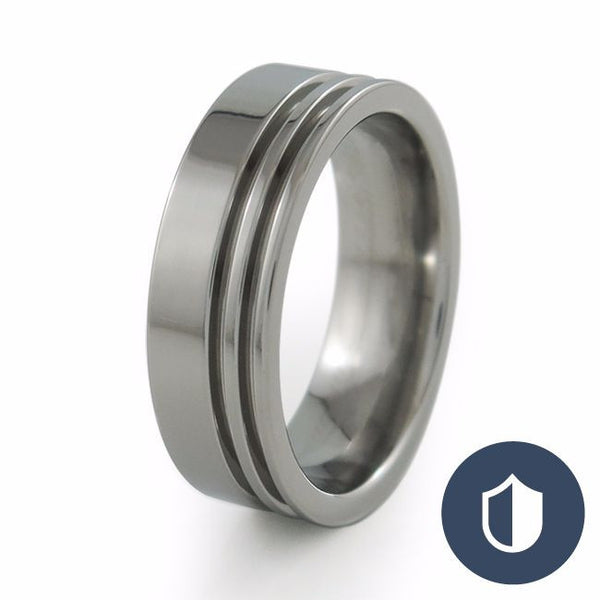 Solstice - Womens - Anodizing-Option-Titanium Rings