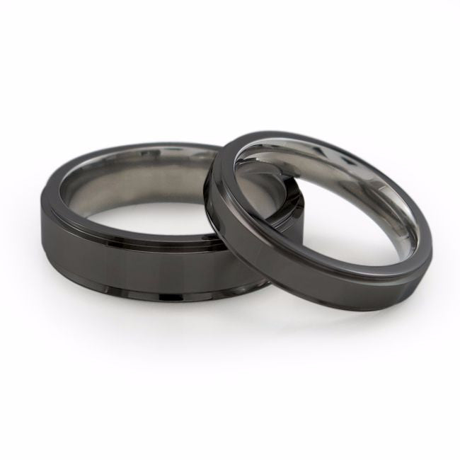 Titan Blue Black Tungsten Men's Ring | Rings Online | Just Rings Australia