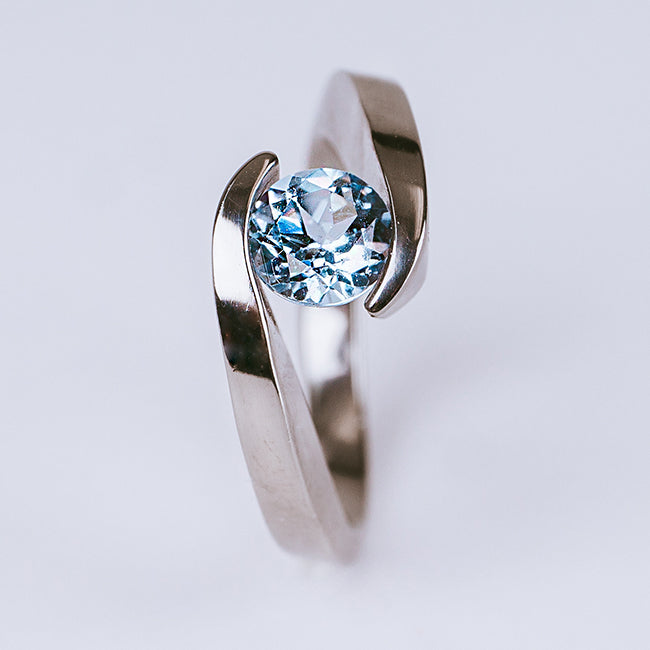Aquamarine Leaf Ring - Natural Aquamarine Ring - Boho Ring – Adina Stone  Jewelry
