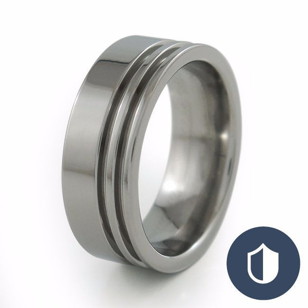 Solstice - Mens - Anodizing-Option-Titanium Rings