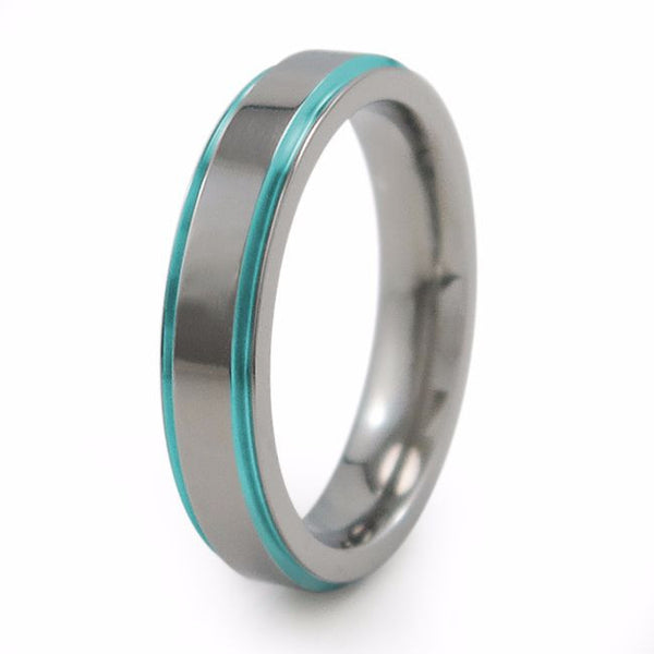 Samurai - Womens - Anodizing-Option-Titanium Rings