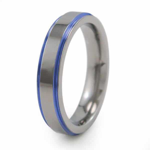 Samurai - Womens - Anodizing-Option-Titanium Rings