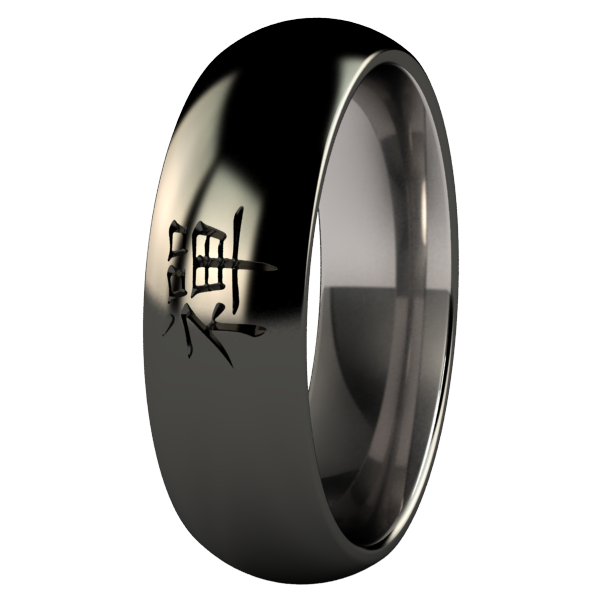 Zen Black-none-Titanium Rings